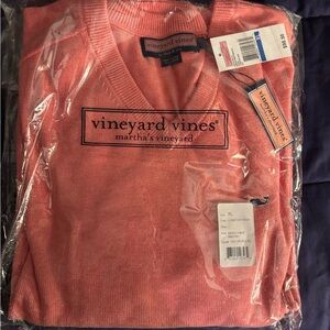 NWT! Vineyard Vines Lobster Reef V Neck Sweater - XL